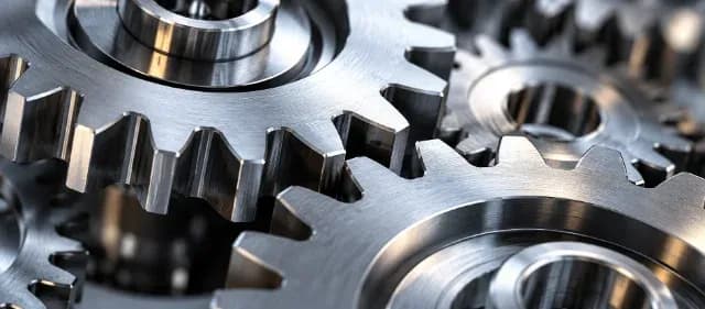 Interlocking steel gears